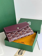 Goyard Saint-Gabriel Wallet Initials Burgundy - 12x9.3x2.5cm - 3
