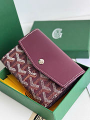 Goyard Saint-Gabriel Wallet Initials Burgundy - 12x9.3x2.5cm - 2