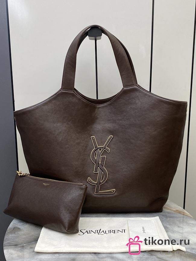 YSL Icare In Smooth Leather Barley - 37-55x43x5cm - 1