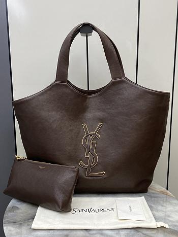YSL Icare In Smooth Leather Barley - 37-55x43x5cm