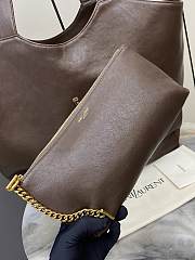 YSL Icare In Smooth Leather Barley - 37-55x43x5cm - 4