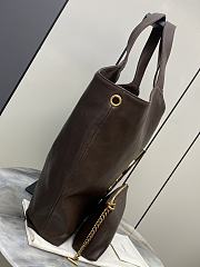 YSL Icare In Smooth Leather Barley - 37-55x43x5cm - 2
