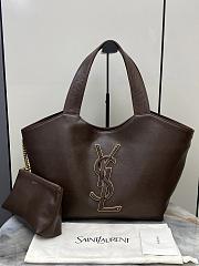 YSL Icare In Smooth Leather Barley - 31-46x28x5-15cm - 5