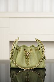 Chanel 25 Mini Handbag Grained Calfskin & Gold-Tone Metal Green - 22x20x12.5cm - 1