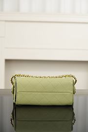 Chanel 25 Mini Handbag Grained Calfskin & Gold-Tone Metal Green - 22x20x12.5cm - 2