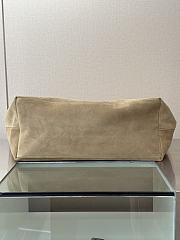 Chanel Small Shopping Bag Suede & Gold-Tone Metal Beige AS6191 - 43x20x17cm - 3