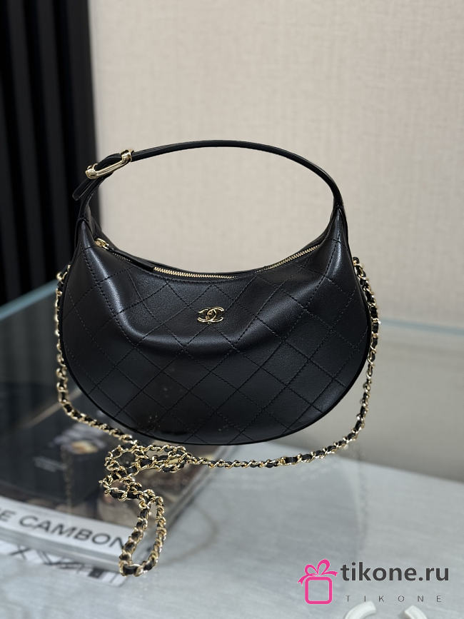 Chanel Clutch with Chain Lambskin Black AP5429 - 21x22x9cm - 1