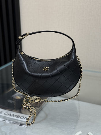 Chanel Clutch with Chain Lambskin Black AP5429 - 21x22x9cm