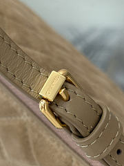 Chanel Clutch with Leather Strap Suede & Gold-Tone Metal Beige - 26x14x8.5cm - 5