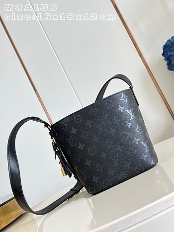 LV All In BB Bag Monogram Ink Boldly Black M3A156 - 16x18x12cm