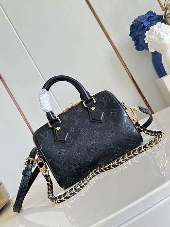 LV Speedy Bandoulière 20 Bag Monogram Ink Boldly Black M3A079 - 20.5x13.5x12cm