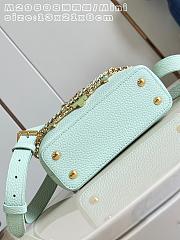 LV Capucines Mini Flowergram Taurillon Leather Minty M29951 - 21x13.6x8cm - 5