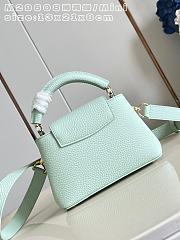 LV Capucines Mini Flowergram Taurillon Leather Minty M29951 - 21x13.6x8cm - 3