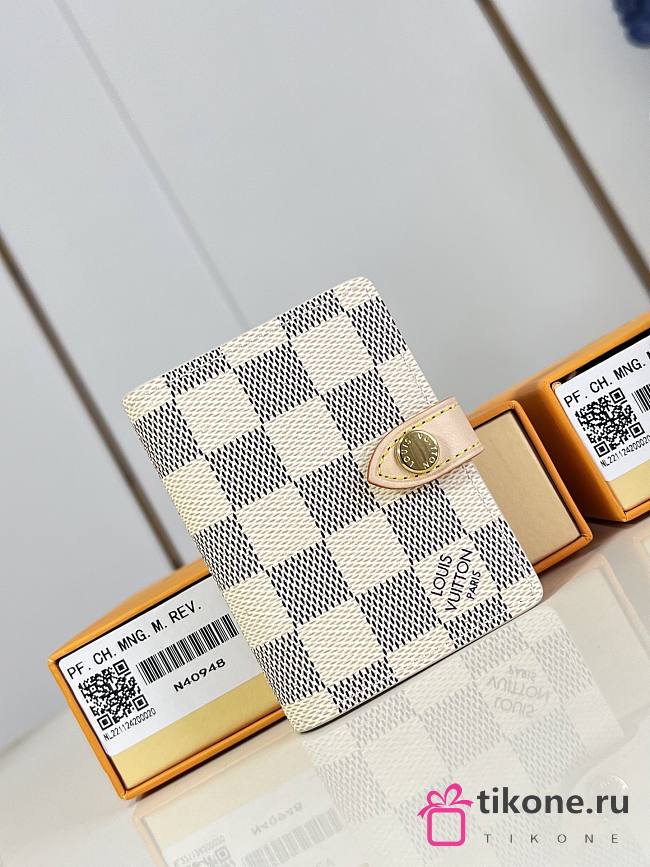 LV Mattifying Paper Case Damier Azur Canvas N40948 - 6.5x9.5x2cm - 1