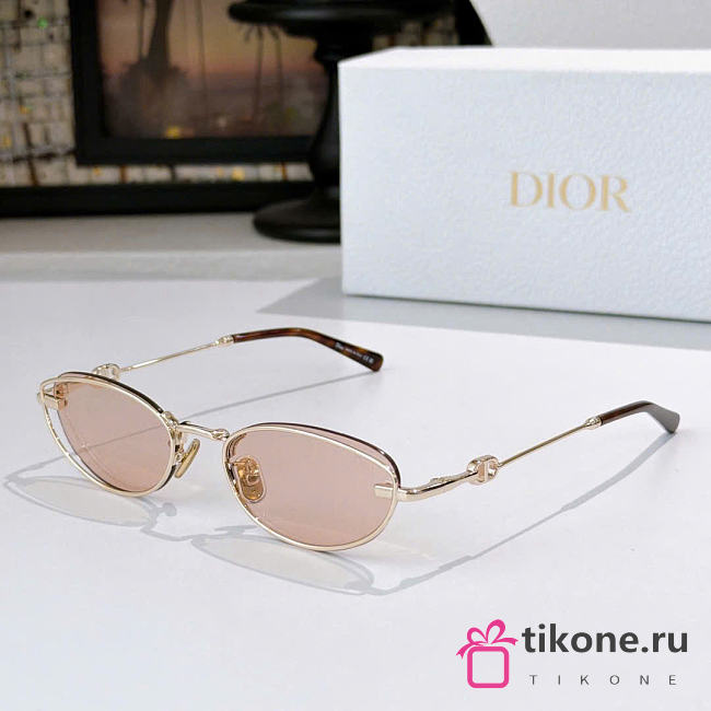 Dior Petit CD B1U Light Pink Oval Sunglasses - 1