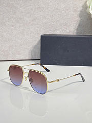 Dior Petit CD A1U Gradient Burgundy-to-Blue Pilot Sunglasses - 4