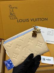 LV Lisa Wallet Monogram Empreinte Poplar/Blue Iris M29809 - 11.5x9x1.5cm - 4