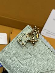 LV Romy Card Holder Monogram Empreinte Minty/Lily White M2A045 - 12x8x0.8cm - 4