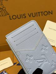 LV Romy Card Holder Monogram Empreinte Blue Iris/Poplar M2A006 - 12x8x0.8cm - 3