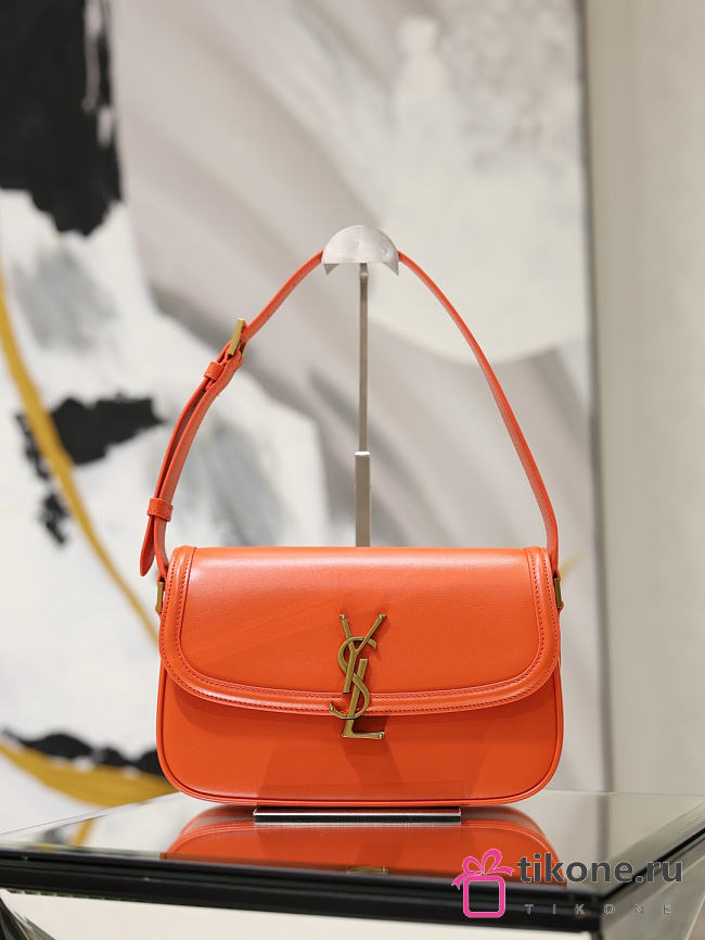 YSL Solferino Small In Box Saint Laurent Orange - 24.5x15x8.5cm - 1