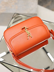 YSL Solferino Small In Box Saint Laurent Orange - 24.5x15x8.5cm - 2