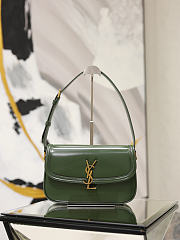 YSL Solferino Small In Box Saint Laurent Green - 24.5x15x8.5cm - 1