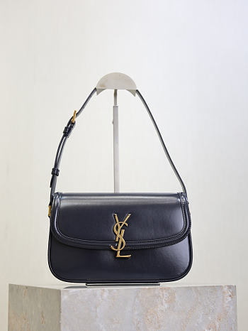YSL Solferino Small In Box Saint Laurent Navy - 24.5x15x8.5cm