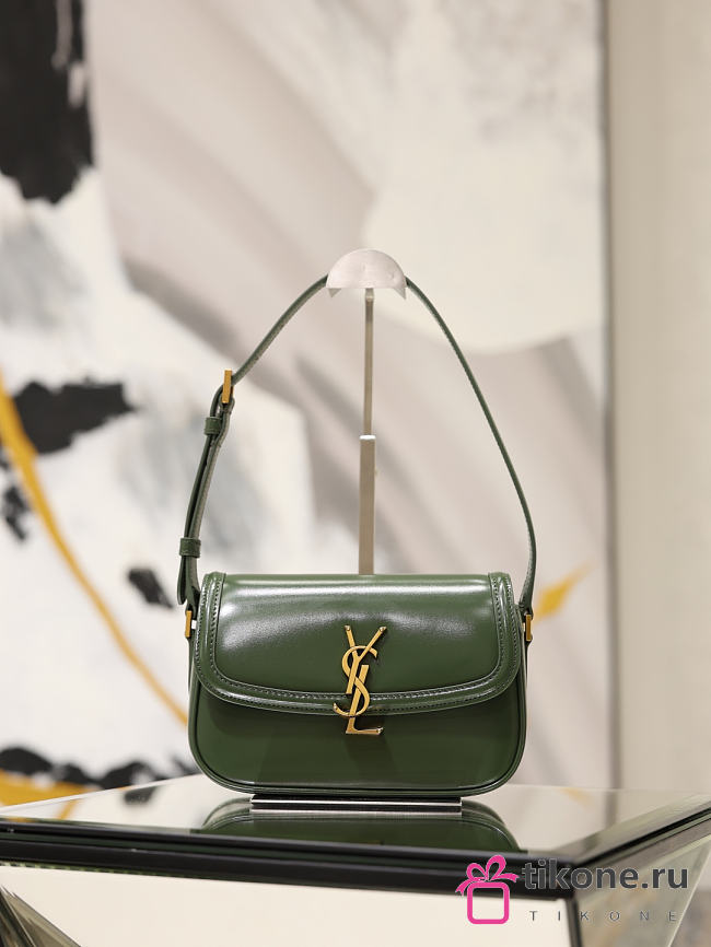 YSL Solferino Mini In Box Saint Laurent Green - 19x12x7.5cm - 1