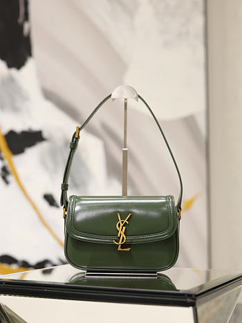 YSL Solferino Mini In Box Saint Laurent Green - 19x12x7.5cm