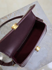 YSL Solferino Mini In Box Saint Laurent Burgundy - 19x12x7.5cm - 6
