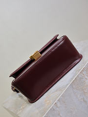 YSL Solferino Mini In Box Saint Laurent Burgundy - 19x12x7.5cm - 3