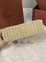 Loro Piana Extra Bag L23 Ostrich Leather Malt/Yerba Mate/Sun Gold (B6WI) - 23x12x7cm - 3