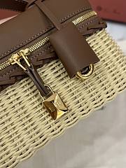 Loro Piana Extra Bag L23 Calfskin Dark Brown - 23x12x7cm - 4