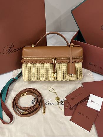 Loro Piana Extra Bag L23 Calfskin Camel - 23x12x7cm