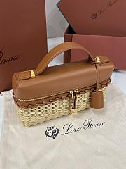 Loro Piana Extra Bag L23 Calfskin Camel - 23x12x7cm - 4