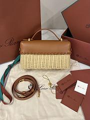 Loro Piana Extra Bag L23 Calfskin Camel - 23x12x7cm - 3