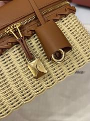 Loro Piana Extra Bag L23 Calfskin Camel - 23x12x7cm - 2