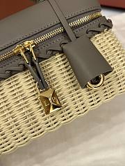 Loro Piana Extra Bag L23 Calfskin Gray - 23x12x7cm - 2