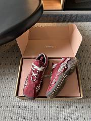 Miumiu Bubble Embroidered Technical Fabric and Suede Sneakers Burgundy 5E808E - 2