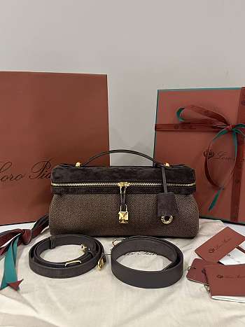 Loro Extra Softy Bag L29 Silk Copper Grove/Dark Chocolate Licorice/Gold Fish (B6P5) - 29x12x12.5cm