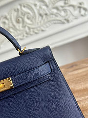 Hermes Kelly 19 Epsom Leather Gold Hardware Navy - 20x13x6cm - 2