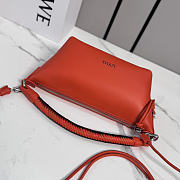 Loewe Cala Mini Bag in Mellow Nappa Lambskin Sunrise Orange/Pink Copper Red - 26x13x10cm - 4
