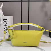Loewe Cala Mini Bag in Mellow Nappa Lambskin Lemon/Soft White - 26x13x10cm - 1
