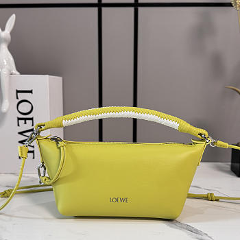 Loewe Cala Mini Bag in Mellow Nappa Lambskin Lemon/Soft White - 26x13x10cm