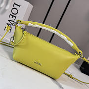 Loewe Cala Mini Bag in Mellow Nappa Lambskin Lemon/Soft White - 26x13x10cm - 6