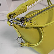 Loewe Cala Mini Bag in Mellow Nappa Lambskin Lemon/Soft White - 26x13x10cm - 4