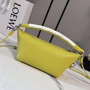 Loewe Cala Mini Bag in Mellow Nappa Lambskin Lemon/Soft White - 26x13x10cm - 3