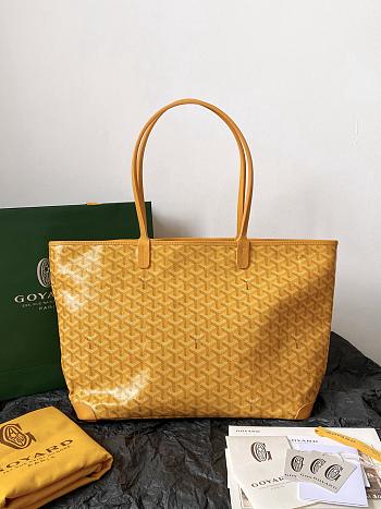 Goyard Artois MM bag Stripes and Initials Yellow - 50x17x30cm