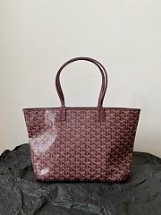 Goyard Artois PM bag Stripes and Initials Burgundy - 34x15x28cm - 2