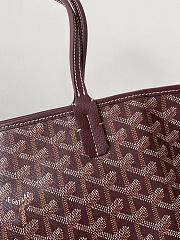Goyard Artois PM bag Stripes and Initials Burgundy - 34x15x28cm - 6